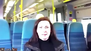 Mature woman in stockings receives a facial blowjob european facials
